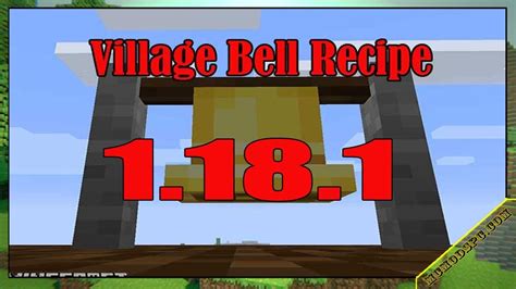 minecraft village bell recipe.